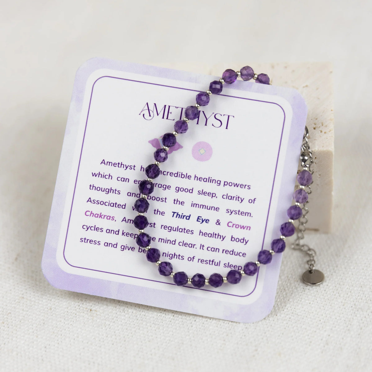 Intuitive Charms Black Tourmaline natural crystal beaded jewellery custom made on a model